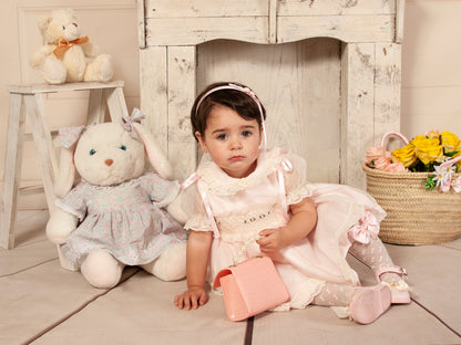 Sonata Pale Pink Smocked Dress (Made to order)