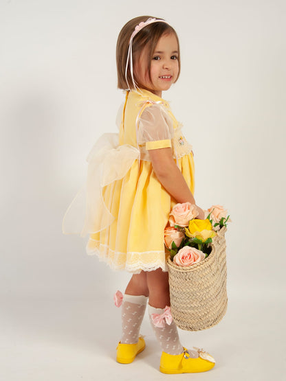 Sonata Easter Basket Smocked Dress (Made to order)