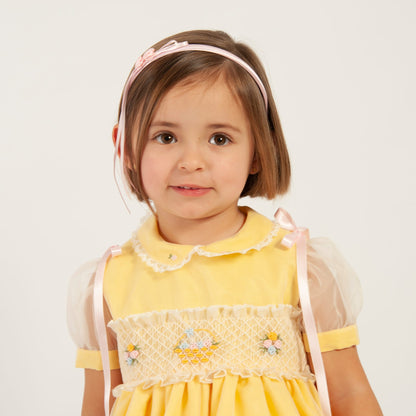 Sonata Easter Basket Smocked Dress (Made to order)