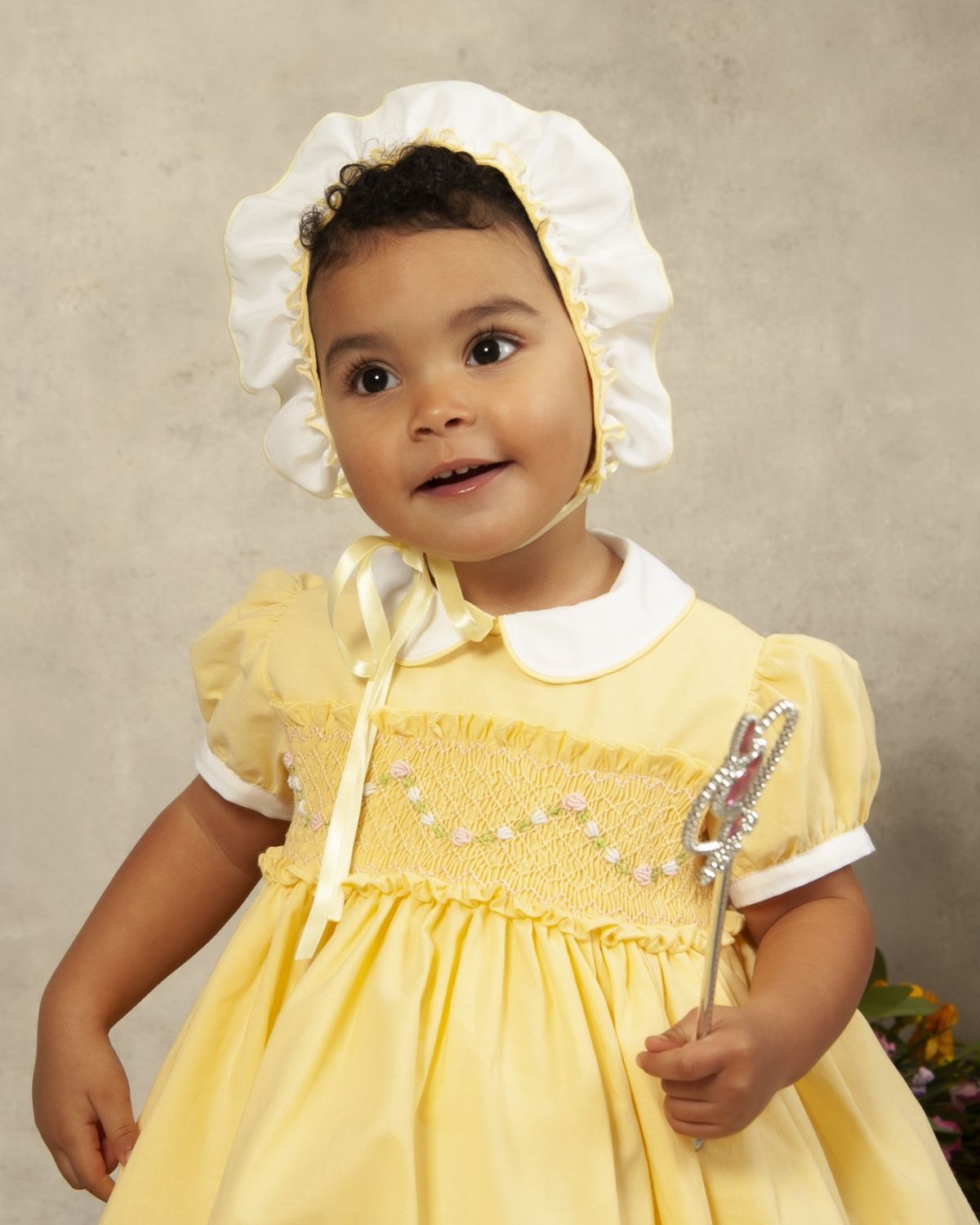 Sonata Yellow Sunshine Smocked Dress (Made to order)