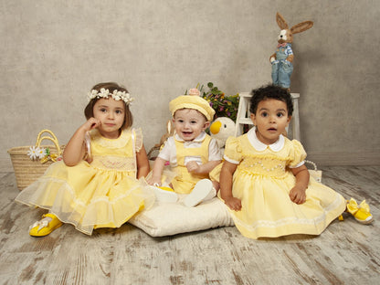 Sonata Yellow Sunshine Smocked Dress (Made to order)