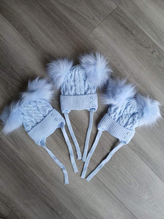 Boys blue Pom Hat