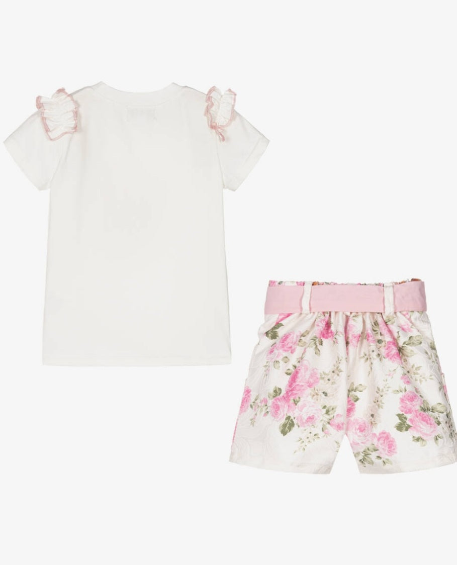 Girls Teddy Bear Top & Short Set