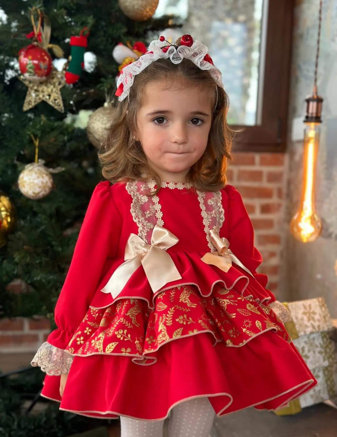 Traditional Red Christmas Dress (Made to order)