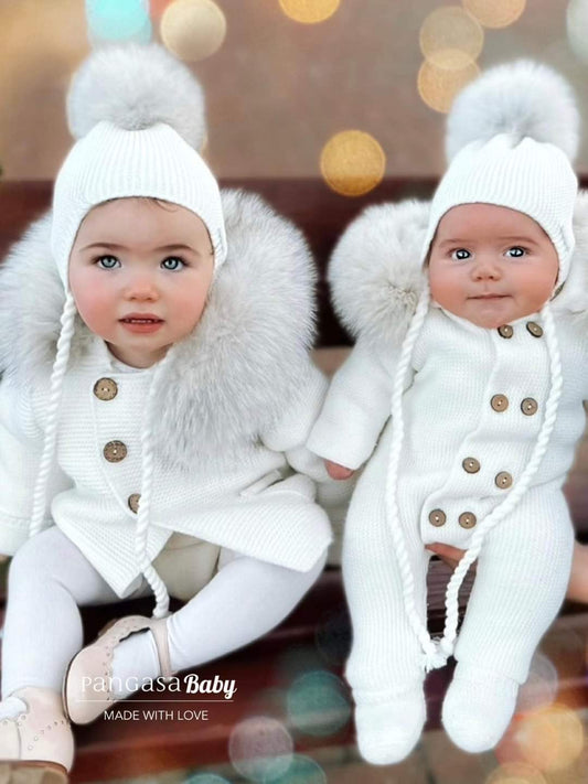 Pangasa Baby Natural Fur Pramsuit - 13 colours - Preorder