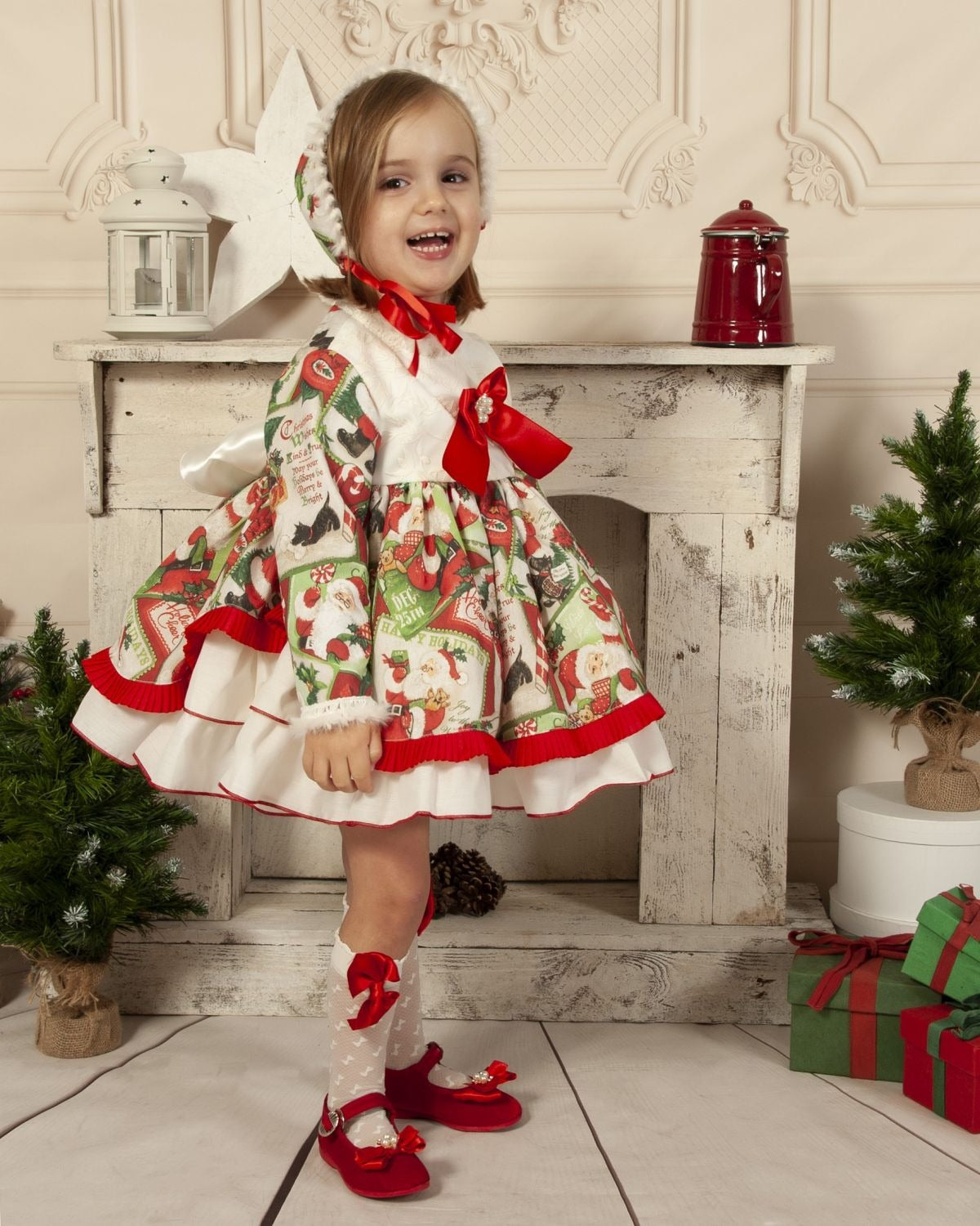 Sonata Christmas Puffball Dress  (Made To Order)